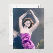 schoonheid overheerst hoofddansen briefkaart (Voorkant / Achterkant)