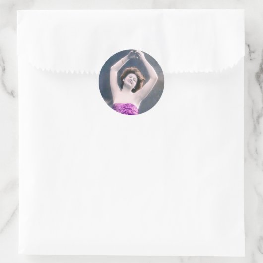  schoonheid overheerst hoofddansen ronde sticker (Tas)