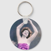  schoonheid overheerst hoofddansen sleutelhanger (Voorkant)