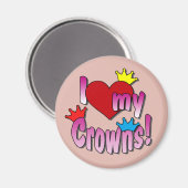 Schoonheid Pageant Winners, ik hou van mijn kronen Magneet (Voorkant / Achterkant)
