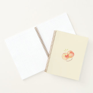 Schoonheid perziken pastel notitieboek
