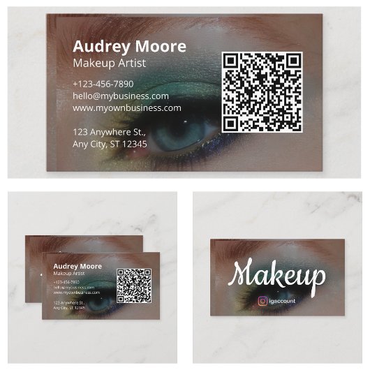 Schoonheid Professionele Make-up Artiest Visitekaartje