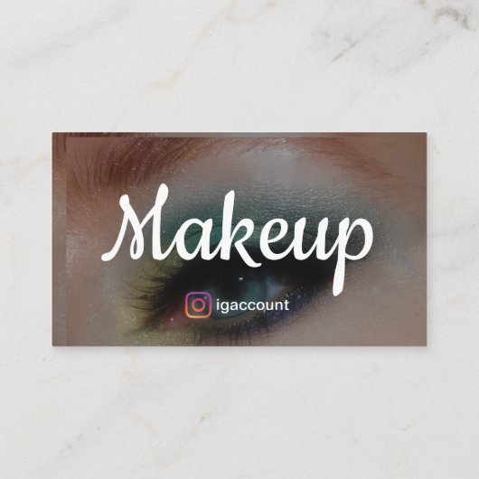 Schoonheid Professionele Make-up Artiest Visitekaartje (Achterkant)