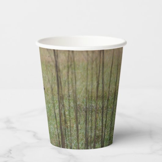 Schoonheid Random: whitetail hert BUCK-papierbeker Papieren Bekers (Achterkant)