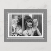  schoonheid - Reflectie - in zwart-wit Briefkaart (Voorkant)