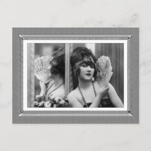 schoonheid - Reflectie - in zwart-wit Briefkaart (Voorkant)