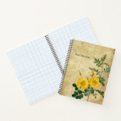 Schoonheid Roos Vintage Spiraal Notebook Notitieboek (Binnen)