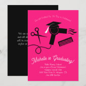 Schoonheid School Afstuderen Party Haar Stylist Kaart (Voorkant / Achterkant)