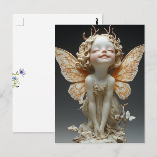 Schoonheid Sieraard Antenne Kant Vleugels Vlinders Briefkaart (Voorkant / Achterkant)