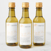 Schoonheid sinaasappel en honing wit hand wassen l wijn etiket (Flessen)