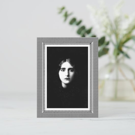  schoonheid - Sorrow - in zwart-wit Briefkaart (Staand voorkant)