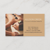 Schoonheid SPA Acupressure Hot Stone Massage Salon Visitekaartje (Voorkant)