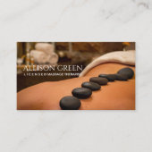 Schoonheid SPA Acupressure Hot Stone Massage Salon Visitekaartje (Voorkant)