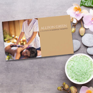 Schoonheid SPA Acupressure Hot Stone Massage Salon Visitekaartje