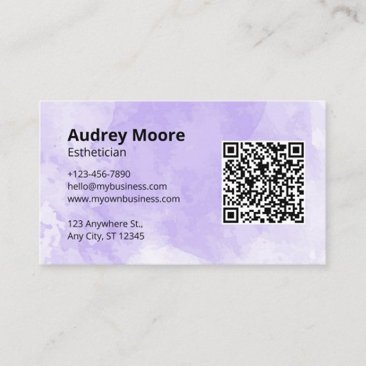 Schoonheid Spa Estheticus Visitekaartje (Voorkant)