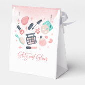 Schoonheid spa glitz en glam verjaardagsfeest bedankdoosjes (Achterkant)