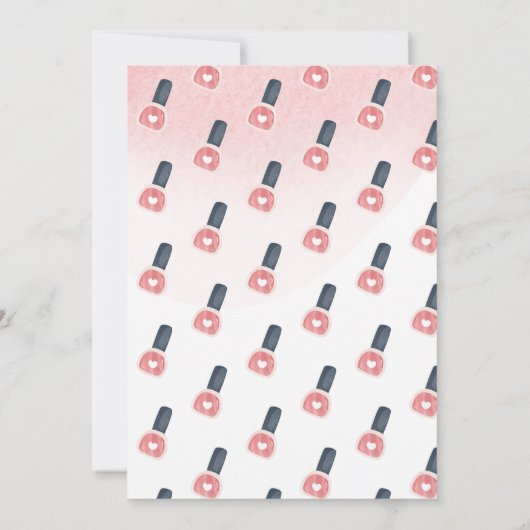 Schoonheid spa glitz en glam verjaardagsfeest kaart (Achterkant)