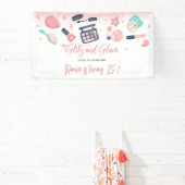 Schoonheid spa glitz en glam verjaardagsfeest spandoek (Insitu)