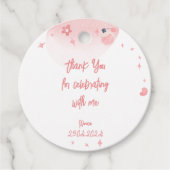 Schoonheid spa glitz en glam verjaardagsfeestje da bedankjes labels (Voorkant)