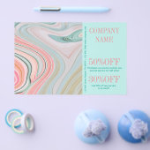 schoonheid SPA haar nagel salon waterverf koraal m Flyer (Enkel)