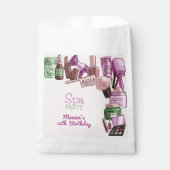 Schoonheid spa verjaardagsfeestje bedankzakje (Voorkant)