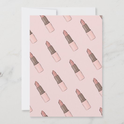 Schoonheid spa verjaardagsfeestje kaart (Achterkant)