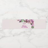 Schoonheid spa verjaardagsfeestje waterfles etiket (Enkel label)