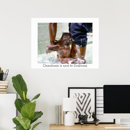 Schoonheid staat naast godheid poster (Thuiskantoor)