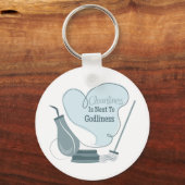 Schoonheid staat naast godheid sleutelhanger (Voorkant)