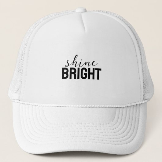 Schoonheid sticker grafische truckerhoed Shine Bri Trucker Pet (Voorkant)