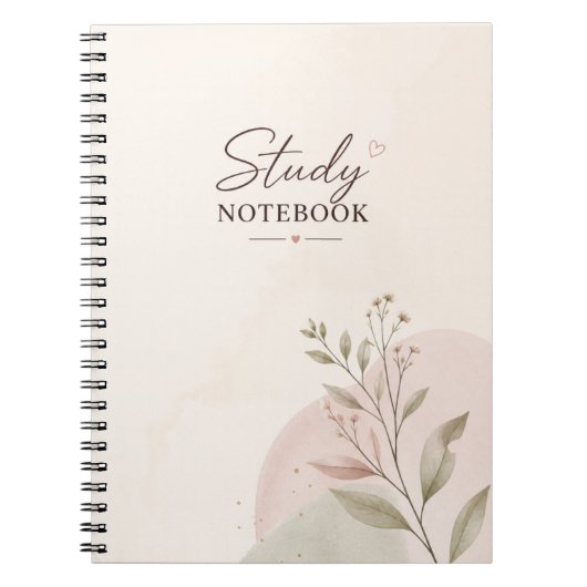Schoonheid Studie Notitieboek | Pastelkleurig Stud (Voorkant)