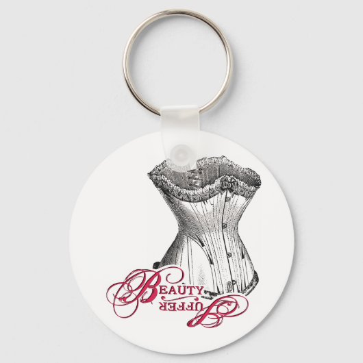 Schoonheid/Suffer Corset Sleutelhanger (Voorkant)