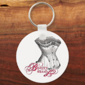 Schoonheid/Suffer Corset Sleutelhanger (Voorkant)