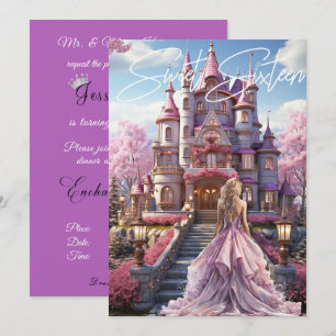 Schoonheid Sweet Sixteen Betoverd Kasteel Kaart