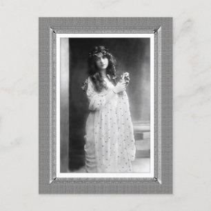  schoonheid - Sweet Slumber - in zwart-wit Briefkaart