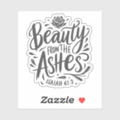 Schoonheid uit de as sticker (Vel)