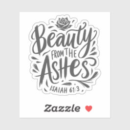 Schoonheid uit de as sticker