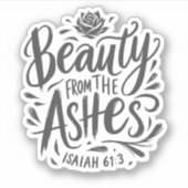 Schoonheid uit de as sticker (Voorkant)