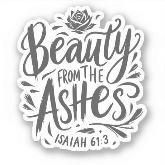 Schoonheid uit de as sticker (Voorkant)