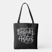 Schoonheid van Ashes Jesaja 61:3 gepersonaliseerd  Tote Bag (Achterkant)