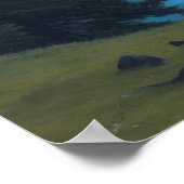 Schoonheid van bergen Bossen Meren AI Generatief Poster (Hoek)