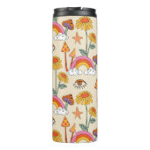 schoonheid van bloemen met onze Flower Thermal Tum Thermosbeker (Achterkant)