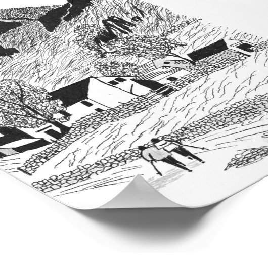 Schoonheid van Borrowdale Poster (Hoek)