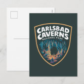 Schoonheid van Carlsbad Caverns National Park Embl Feestdagenkaart (Voorkant / Achterkant)