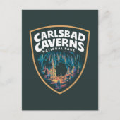 Schoonheid van Carlsbad Caverns National Park Embl Feestdagenkaart (Voorkant)