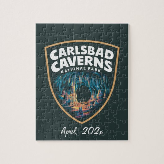 Schoonheid van Carlsbad Caverns National Park Embl Legpuzzel (Verticaal)