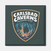 Schoonheid van Carlsbad Caverns National Park Embl Magneet (Voorkant)
