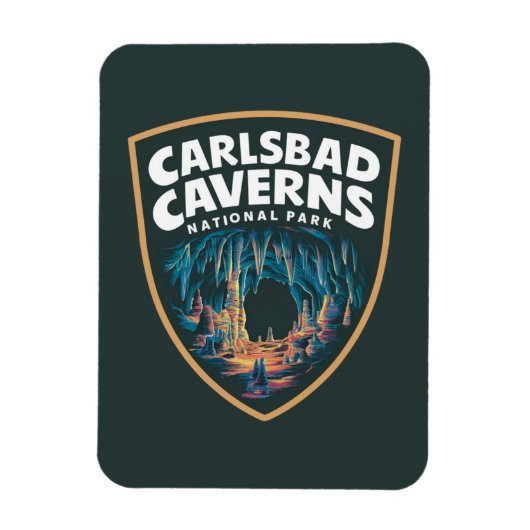 Schoonheid van Carlsbad Caverns National Park Embl Magneet (Verticaal)