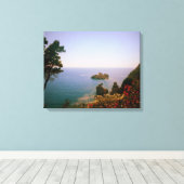 Schoonheid van Corfu, Griekenland Canvas Afdruk (Insitu (Houten vloer))