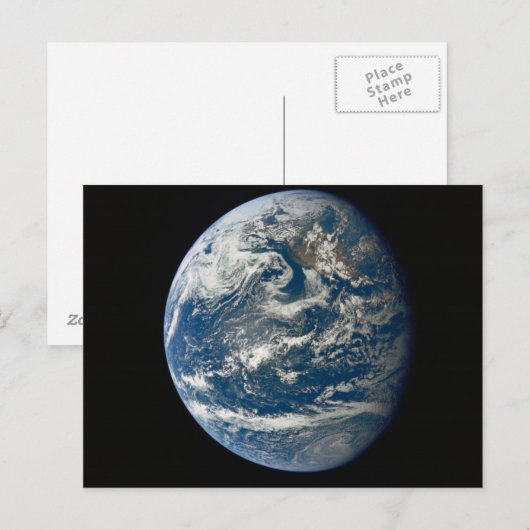 Schoonheid van de aarde vanuit de ruimte briefkaart (Voorkant / Achterkant)